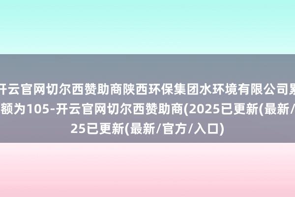 开云官网切尔西赞助商陕西环保集团水环境有限公司累计承兑发生额为105-开云官网切尔西赞助商(2025已更新(最新/官方/入口)