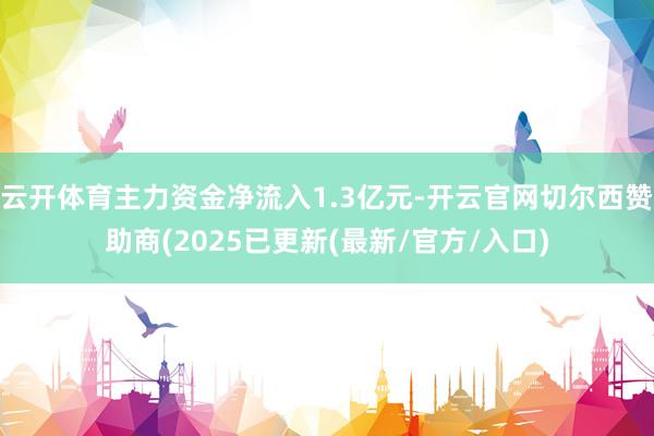 云开体育主力资金净流入1.3亿元-开云官网切尔西赞助商(2025已更新(最新/官方/入口)