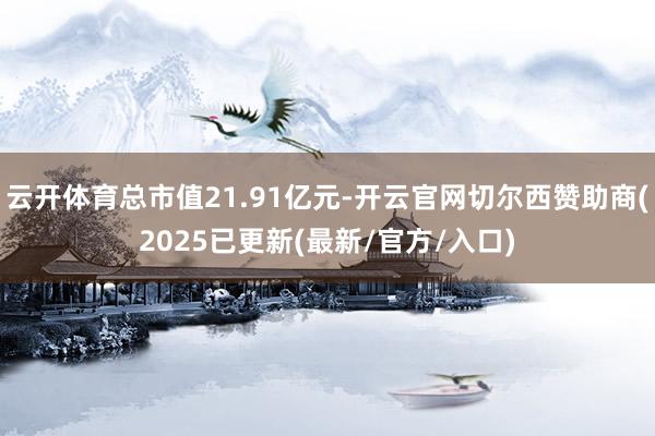 云开体育总市值21.91亿元-开云官网切尔西赞助商(2025已更新(最新/官方/入口)